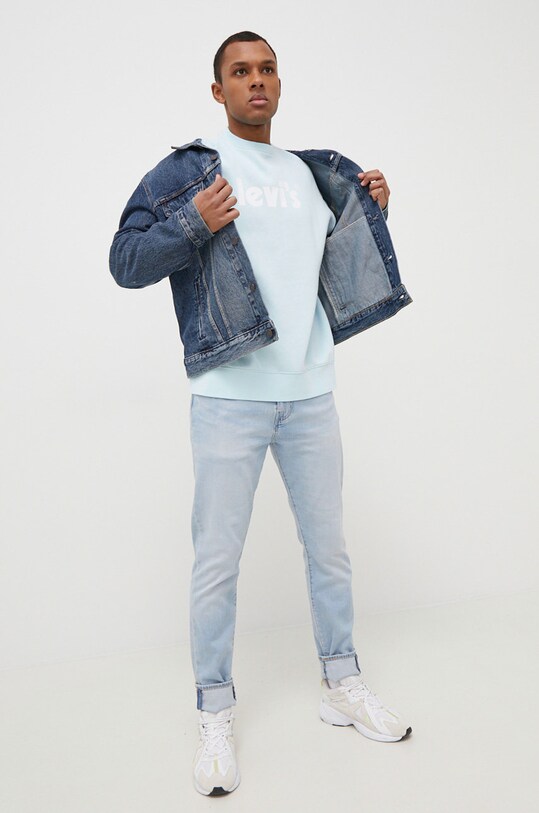 Levi's geacă din denim 72334.0573 bleumarin SS23