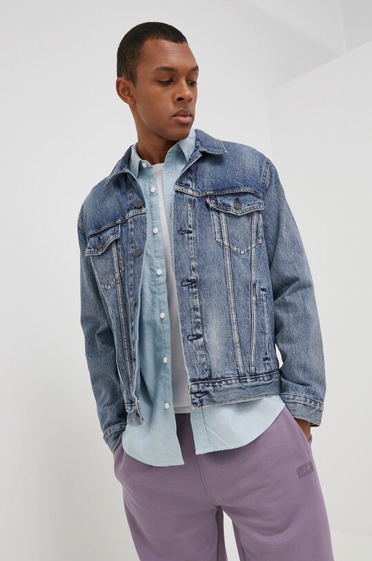 Rifľová bunda Levi's bez kapucne modrá 72334.0574