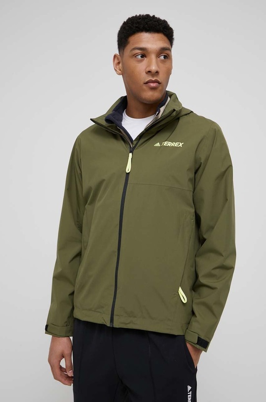 adidas TERREX jachetă de exterior cu captuseala verde GU6485