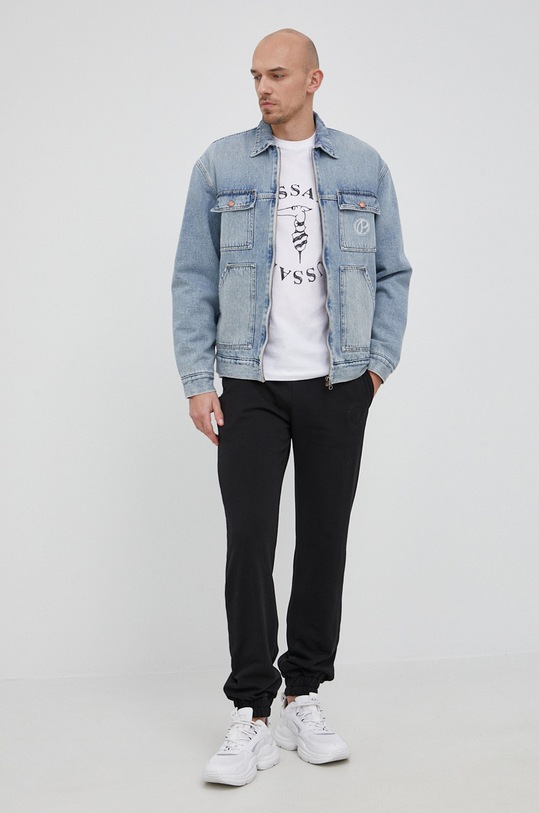 Pepe Jeans kurtka jeansowa Young Utility PM402464.000 niebieski SS22