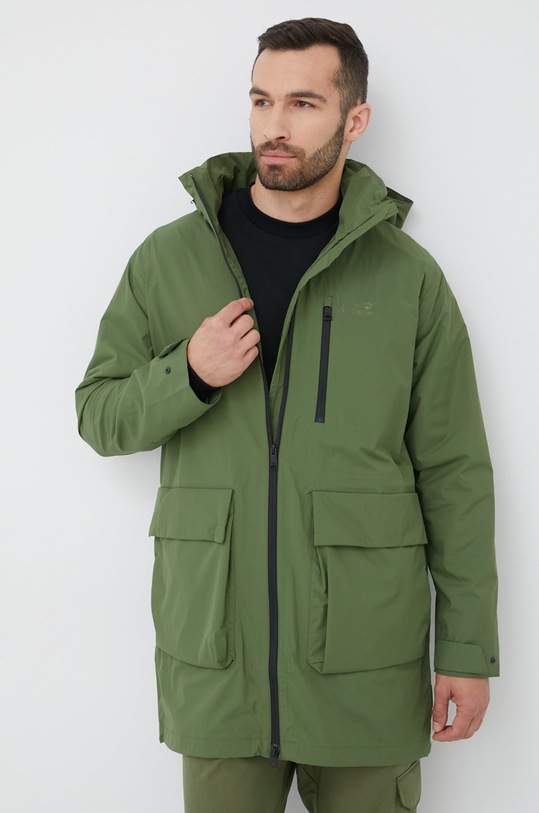 Outdoorová bunda Jack Wolfskin Norden Port 1114891.4129 zelená SS22