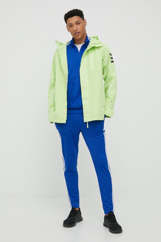adidas Performance geaca de ploaie Utilitas H65740 verde SS22