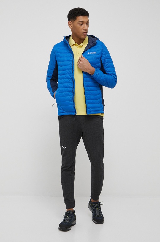 Columbia geacă sport Powder Pass 1773271 albastru SS24