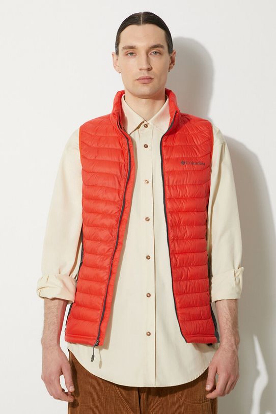 Sportovní vesta Columbia Powder Pass přechodné oranžová 1842414