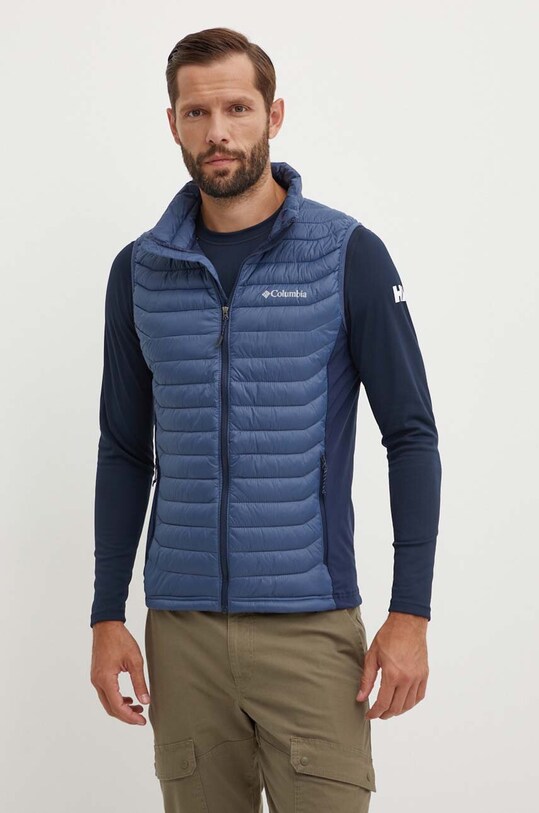 Columbia vestă sport Powder Pass cu captuseala bleumarin 1842414