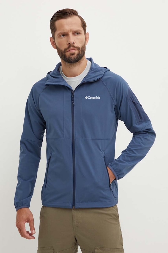 Куртка outdoor Columbia Tall Heights с капюшоном голубой 1975591