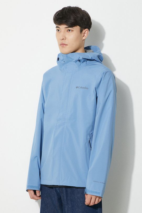 Outdoorová bunda Columbia Earth Explorer nezateplené modrá 1988612