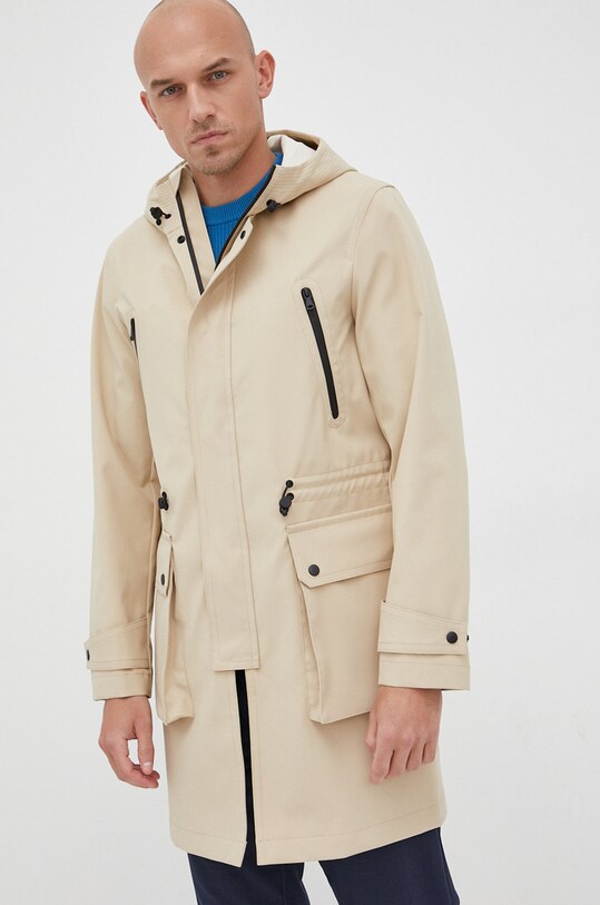 Куртка Sisley з капюшоном бежевий 2MNGSN00A.902