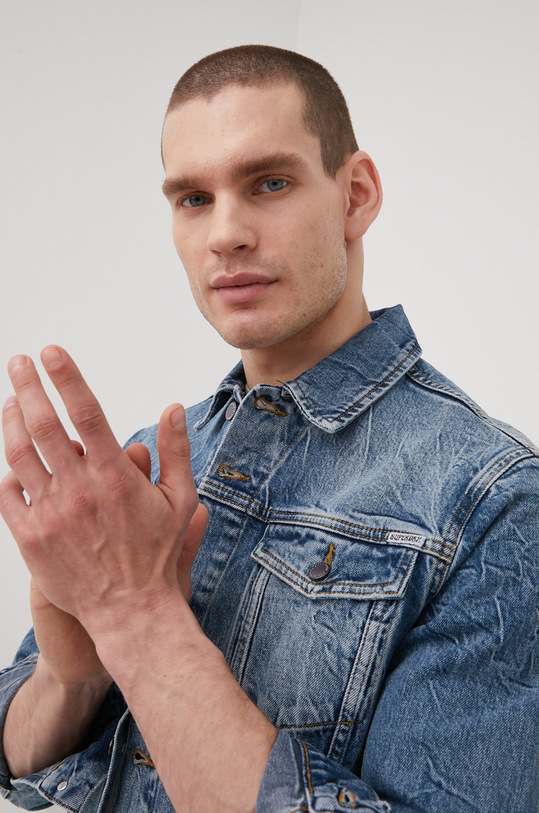 Džínová bunda Superdry námořnická modř M5011276A.5ZL