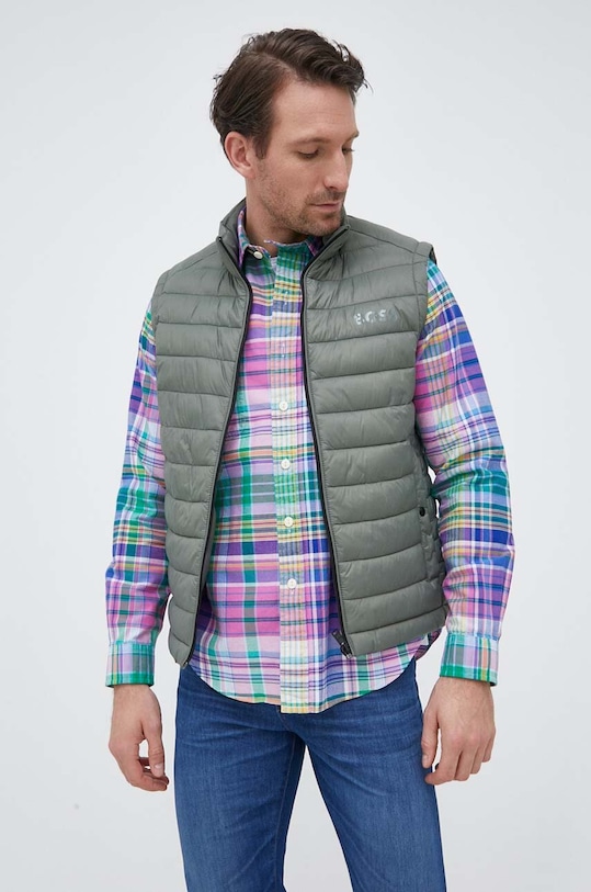 BOSS bezrękawnik bez kaptura zielony 50471854