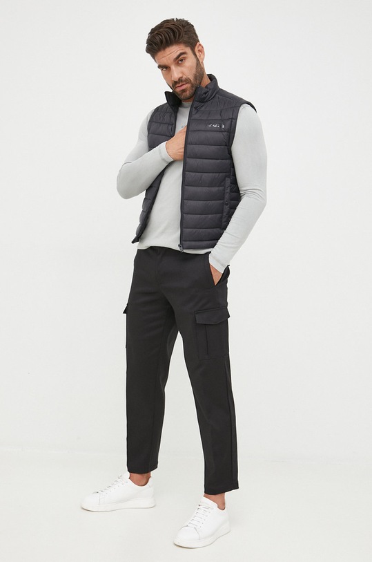 BOSS bezrękawnik 50471854 bez kaptura czarny 50471854