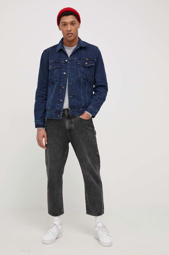 Wrangler Kurtka jeansowa W410YN29H granatowy AA00