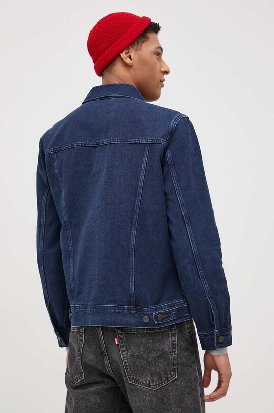 Odzież Wrangler Kurtka jeansowa W410YN29H granatowy