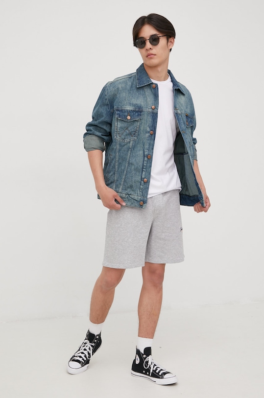 Wrangler kurtka jeansowa W459Y131C granatowy SS22