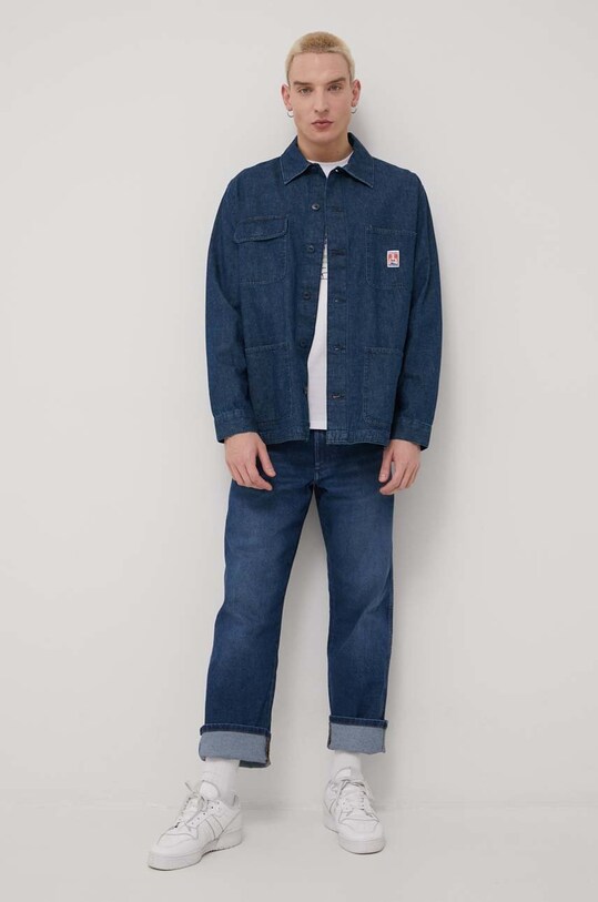 Wrangler koszula jeansowa W467CHH25 niebieski SS22