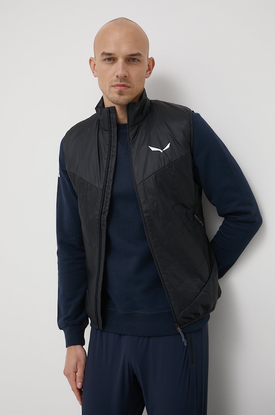 Športová vesta Salewa Ortles Hybrid jemné zateplenie čierna 00.0000027189