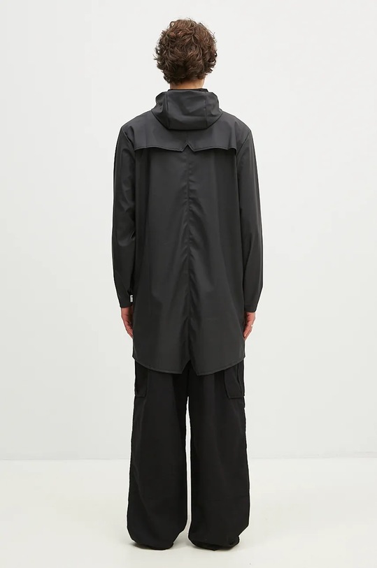 Odzież Rains kurtka 12020 Long Jacket 12020.01 czarny