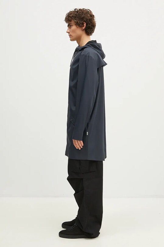 Μπουφάν Rains 12020 Long Jacket 12020.47 σκούρο μπλε AW23