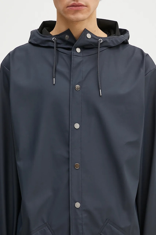 Куртка Rains 12020 Long Jacket темно-синій 12020.47