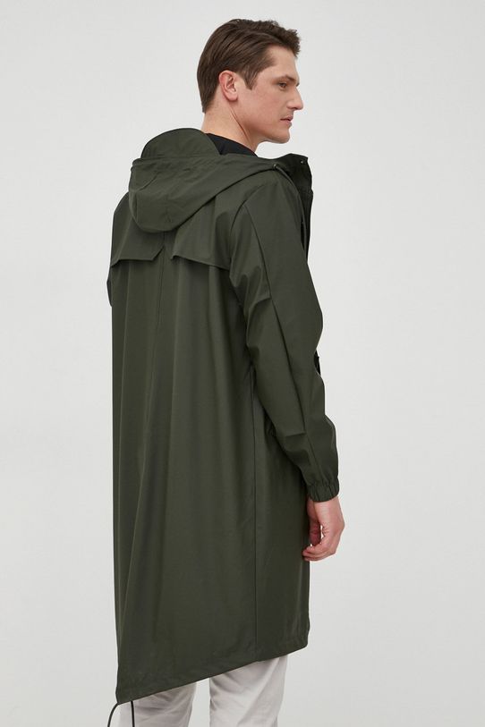 Rains kurtka przeciwdeszczowa 18140 Fishtail Parka zielony 18140.03