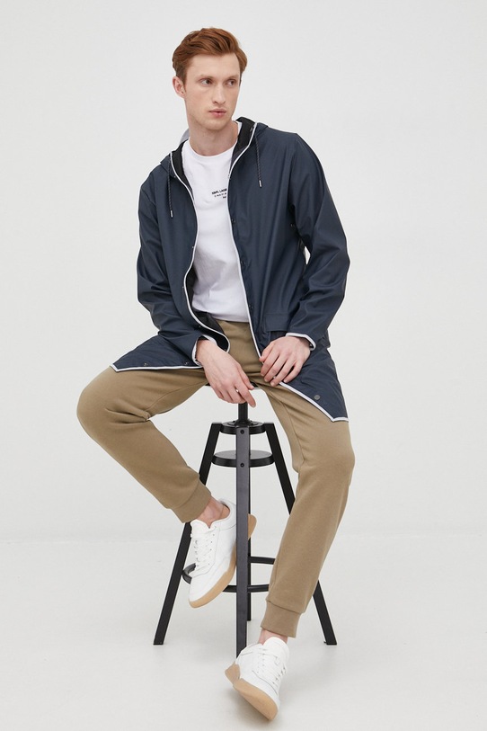 Odjeća Kišna jakna Rains Long Jacket Reflective 18540.54 mornarsko plava