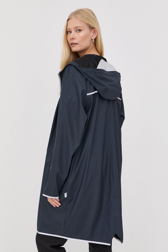 Дощовик Rains 18540 Long Jacket Reflective темно-синій 18540.54