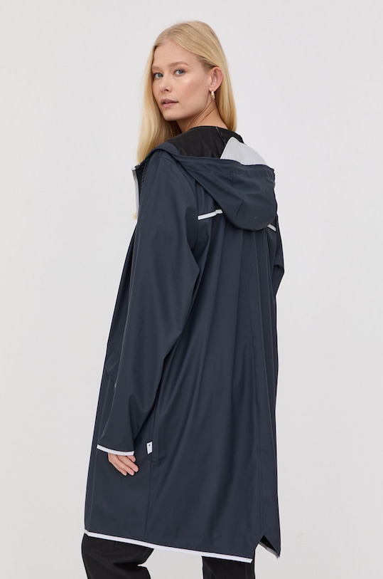 Kišna jakna Rains Long Jacket Reflective mornarsko plava 18540.54