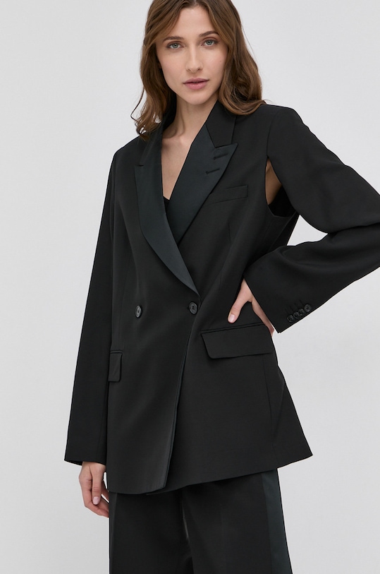 Tiger Of Sweden Marynarka z domieszką wełny S70640002 czarny SS22