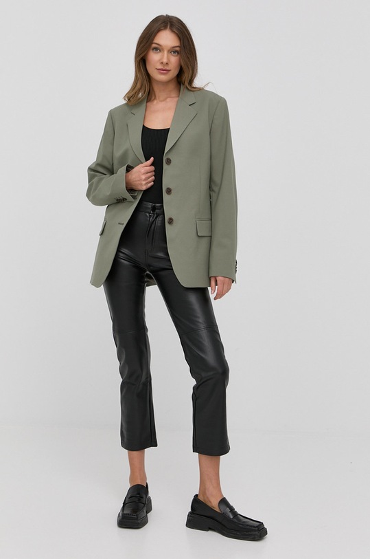 Blazer s příměsí vlny Tiger Of Sweden S70381012 zelená SS22