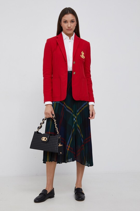 Lauren Ralph Lauren Marynarka 200797305006 200797305006 czerwony SS22