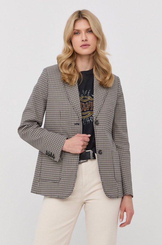 The Kooples marynarka tkanina beżowy FVES24067K