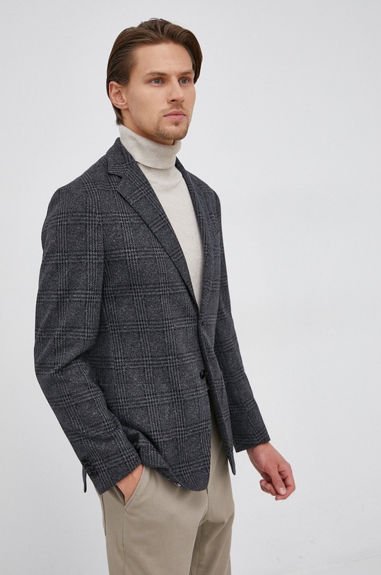 BOSS Marynarka z domieszką wełny 50464840 50464840 szary SS22