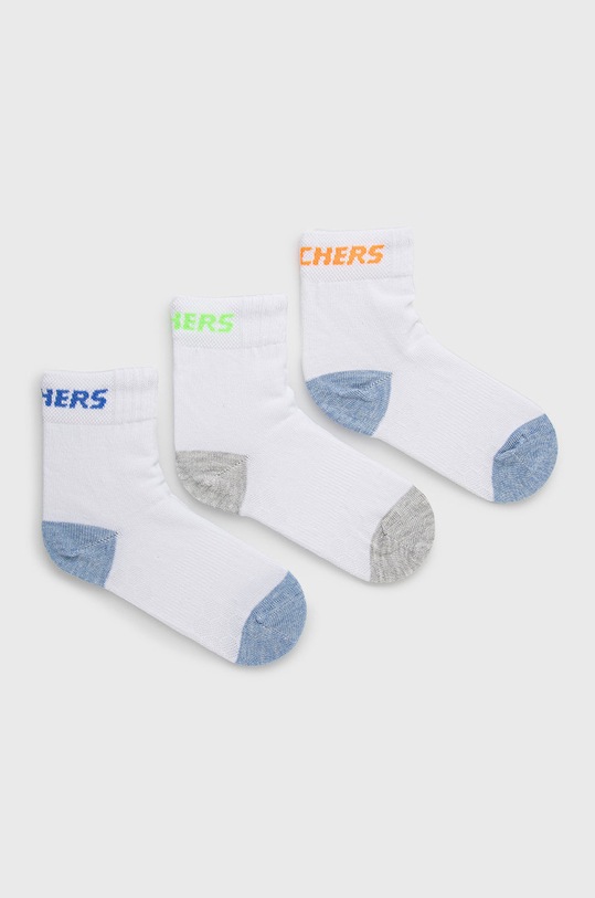 Skechers skarpetki dziecięce (3-pack) skarpetki długie biały SK41064