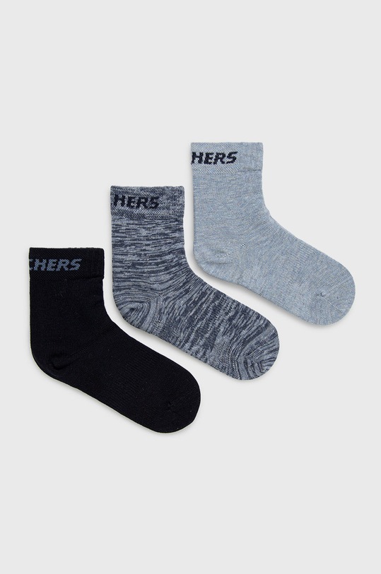 Skechers skarpetki dziecięce (3-pack) skarpetki długie fioletowy SK41064