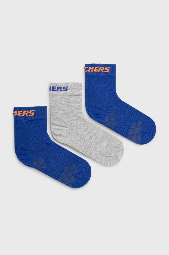 Detské ponožky Skechers (3-pak) dlhé ponožky modrá SK41064