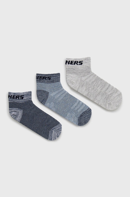 Skechers skarpetki dziecięce (3-pack) skarpetki krótkie granatowy SK42025