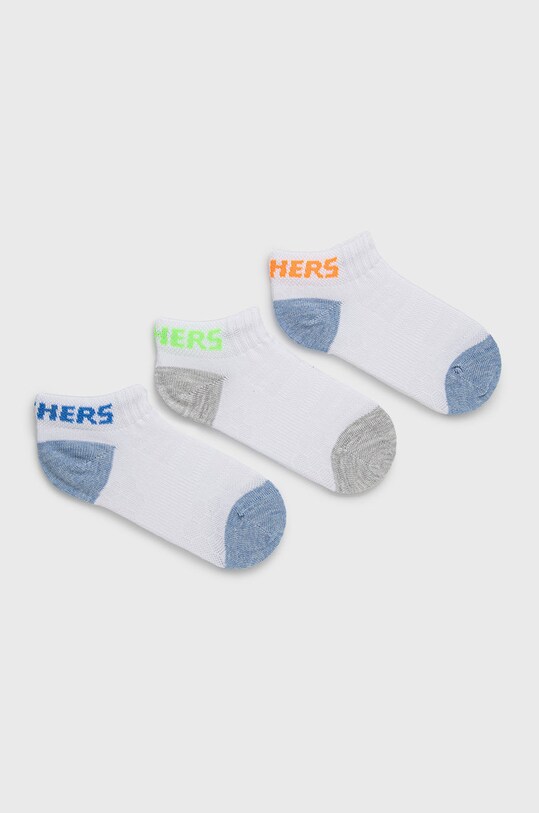 Skechers skarpetki dziecięce (3-pack) skarpetki krótkie biały SK43029