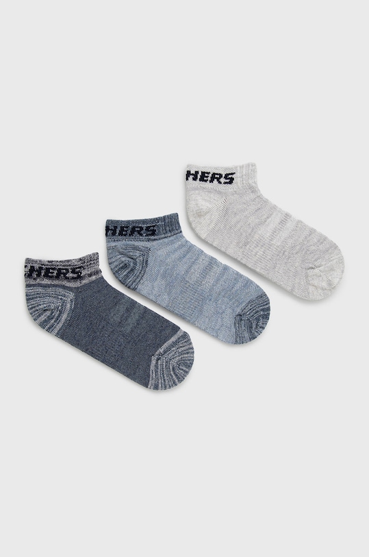 Skechers skarpetki dziecięce (3-pack) skarpetki krótkie fioletowy SK43029