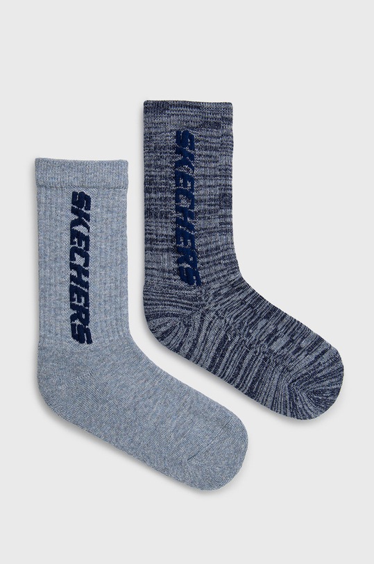 Skechers skarpetki dziecięce (2-pack) skarpetki długie granatowy SK41065