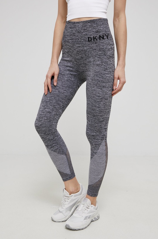 Dkny legginsy DP8P1765 dzianina szary DP8P1765