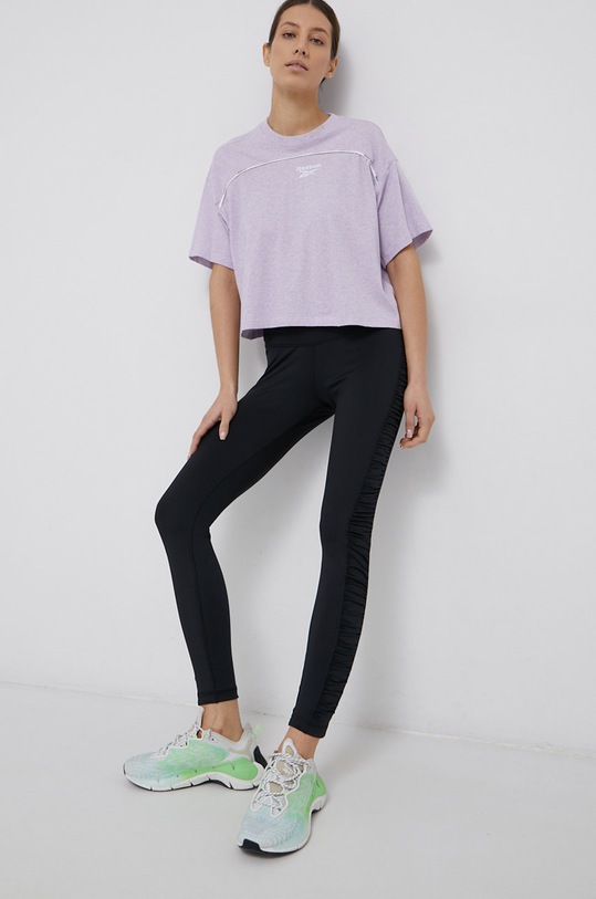 Reebok legginsy treningowe S Ruched HR Tight H51837 H51837 czarny SS22