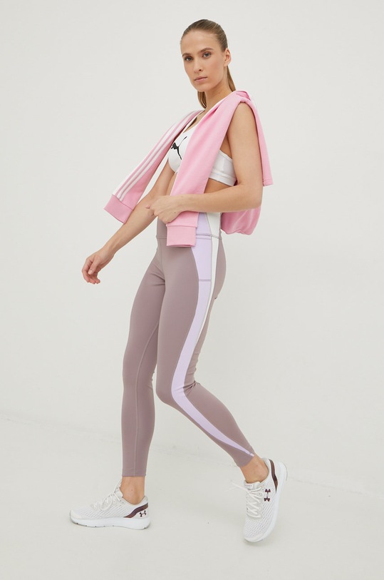 Puma legginsy treningowe Evostripe 847071 fioletowy SS22