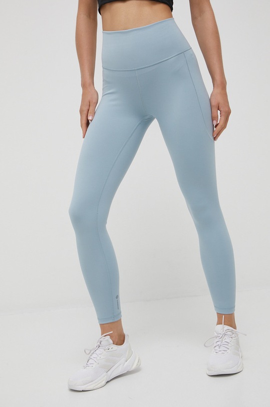 adidas Performance legginsy treningowe Yoga Studio HC6639 z elastanem niebieski HC6639