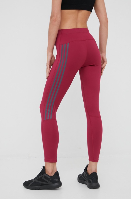 adidas Performance legginsy do biegania Run Icons HD9138 HD9138 fioletowy SS22