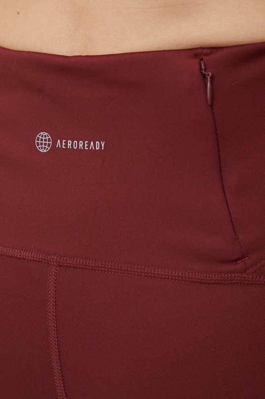 adidas Performance legginsy do biegania Own The Run HB9238 HB9238 bordowy