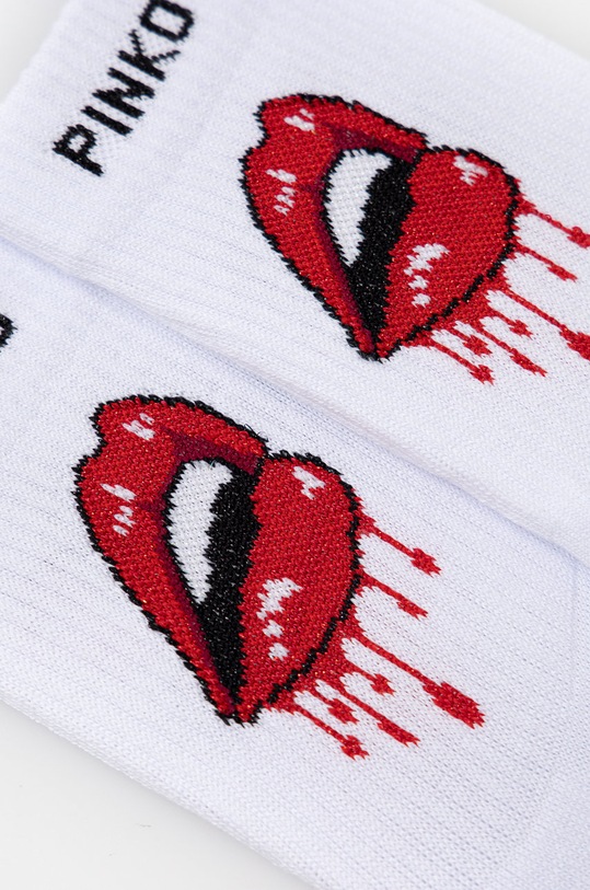 Pinko Skarpetki 1G17TT.Y86P biały SS22