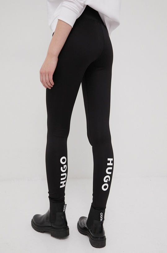 HUGO legginsy 50470572 z elastanem czarny 50470572