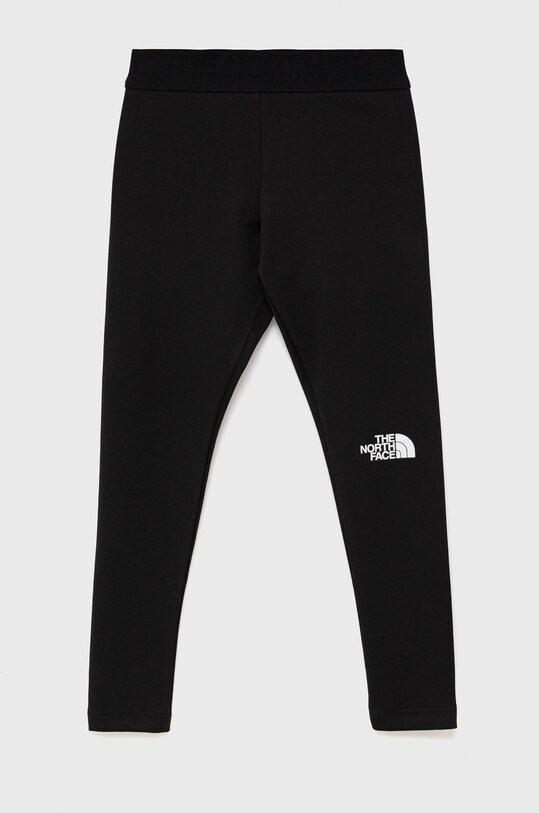 The North Face legginsy dziecięce z elastanem czarny NF0A7R1OJK31