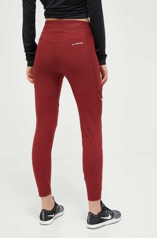 Odzież Salewa legginsy sportowe Lavaredo Hemp 00.0000028034 bordowy
