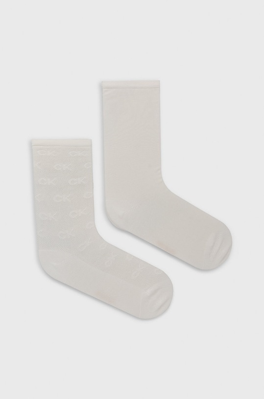 Calvin Klein sosete (2-pack) sosete lungi alb 701218916
